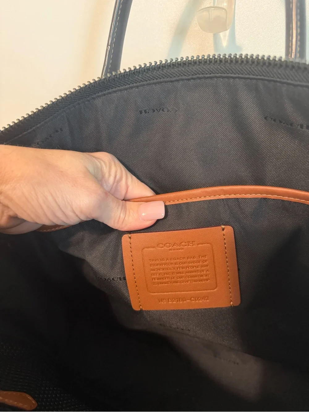 Coach pebbled leather